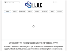 Tablet Screenshot of businessleadersofcharlotte.com